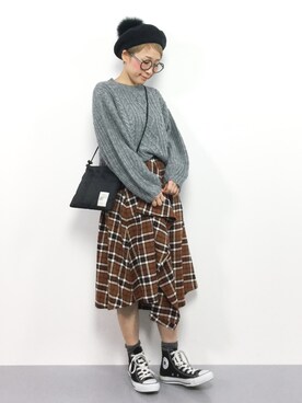 ひいこさん（レディース・154cm）の秋コーディネート