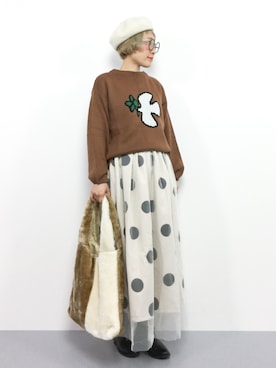 ひいこさん（レディース・154cm）の秋コーディネート