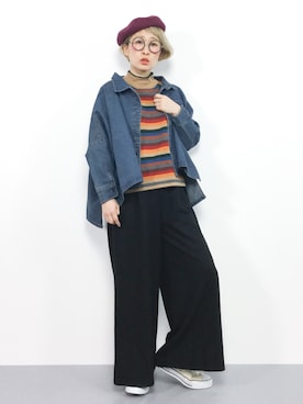 ひいこさん（レディース・154cm）の秋コーディネート