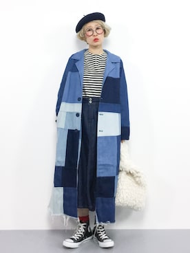 ひいこさん（レディース・154cm）の秋コーディネート