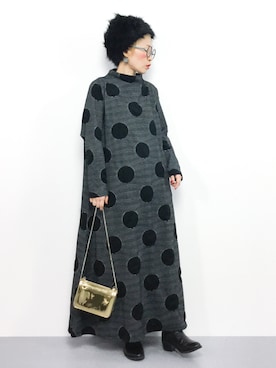 「BARAK（バラク）のアイテム（帽子）」を使った、ひいこさん（レディース・154cm）の秋コーディネート