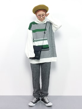 ひいこさん（レディース・154cm）の冬コーディネート