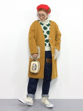 ひいこさん（レディース・154cm）の冬コーディネート