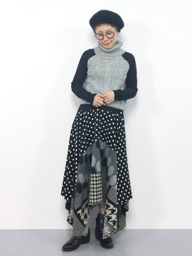 ひいこさん（レディース・154cm）の冬コーディネート