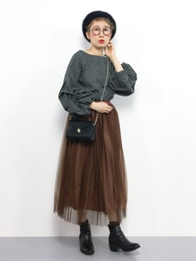 ひいこさん（レディース・154cm）の冬コーディネート