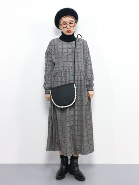 ひいこさん（レディース・154cm）の冬コーディネート