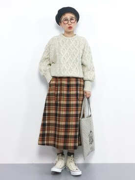 ひいこさん（レディース・154cm）の冬コーディネート