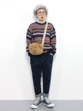 ひいこさん（レディース・154cm）の冬コーディネート