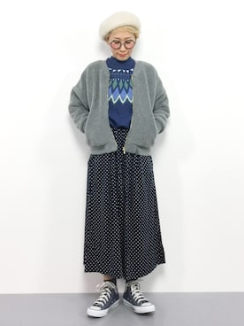 「ひいこドットコム」｜「アイテム（ジャケット/アウター）」を使った、ひいこさん（レディース・154cm）の冬コーディネート