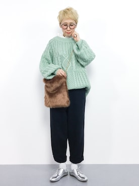 ひいこさん（レディース・154cm）の冬コーディネート