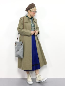 「chambre de charme（シャンブルドゥシャーム）のアイテム（その他アウター）」を使った、ひいこさん（レディース・154cm）の冬コーディネート