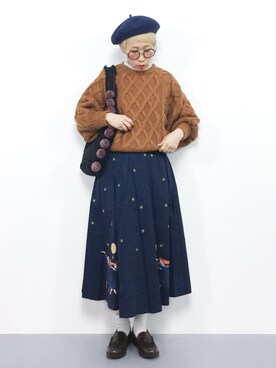 ひいこさん（レディース・154cm）の冬コーディネート