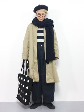 「Chloris（クロリス）のアイテム」を使った、ひいこさん（レディース・154cm）の冬コーディネート