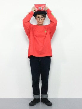 「おそ松さん」｜ひいこさん（レディース・154cm）の冬コーディネート