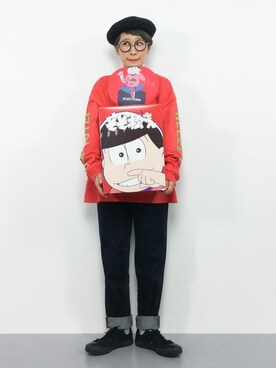 「おそ松さん」｜ひいこさん（レディース・154cm）の冬コーディネート