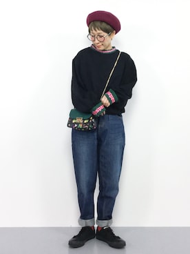 ひいこさん(レディース・154cm)の冬コーディネート