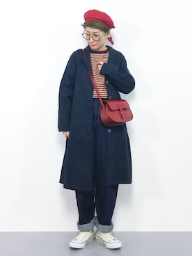 「rps（アールピーエス）のアイテム（その他アウター）」を使った、ひいこさん（レディース・154cm）の冬コーディネート