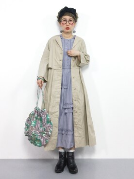 「chambre de charme（シャンブルドゥシャーム）のアイテム（バッグ）」を使った、ひいこさん（レディース・154cm）の冬コーディネート