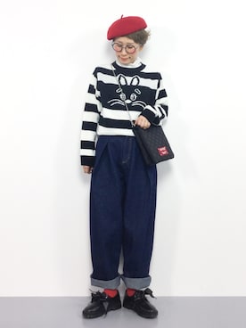 「SESTO（セスト）のアイテム（ドレスシューズ）」を使った、ひいこさん（レディース・154cm）の冬コーディネート