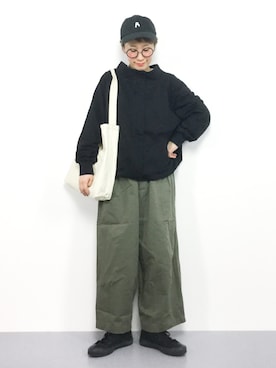 「n'OrLABEL（ノアールレーベル）のアイテム（ブルゾン）」を使った、ひいこさん（レディース・154cm）の春コーディネート