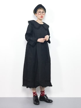 「アイテム（ワンピース/ドレス）」を使った、ひいこさん（レディース・154cm）の春コーディネート