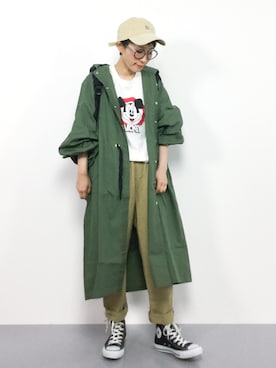 「Factor=（ファクターイコール）のアイテム（ジャケット/アウター）」を使った、ひいこさん（レディース・154cm）の春コーディネート