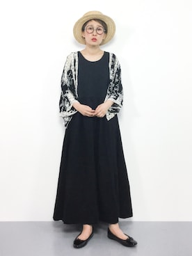 「cawaii（カワイイ）のアイテム（カーディガン/ボレロ）」を使った、ひいこさん（レディース・154cm）の夏コーディネート