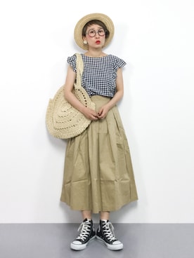ひいこさん（レディース・154cm）の夏コーディネート