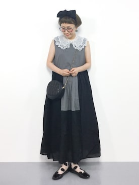「おんなのこコーデ」｜「アイテム（その他トップス）」を使った、ひいこさん（レディース・154cm）の夏コーディネート