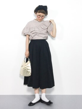 「Ctrl freak （コントロール フリーク）のアイテム」を使った、ひいこさん（レディース・154cm）の夏コーディネート