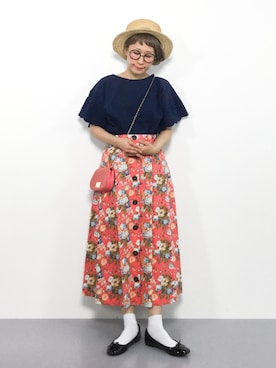 ひいこさん（レディース・154cm）の夏コーディネート