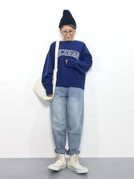 「denim」｜ひいこさん（レディース・154cm）の夏コーディネート