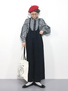 「agnes b.（アニエスベー）のアイテム」を使った、ひいこさん（レディース・154cm）の秋コーディネート