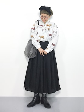 ひいこさん（レディース・154cm）の秋コーディネート