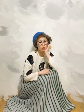 「eiπe （イーペ）のアイテム（トップス）」を使った、ひいこさん（レディース・154cm）の冬コーディネート