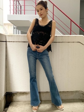arisa funayamaさん（レディース・157cm）の夏コーディネート