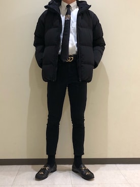 「アイテム（フォーマルスーツ/小物）」を使った、류신さん（メンズ・171cm・10代）の冬コーディネート