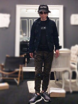 「DENIM BY VANQUISH & FRAGMENT（デニムバイヴァンキッシュフラグメント）のアイテム（トップス）」を使った、28starshipさん（メンズ・168cm）の春コーディネート