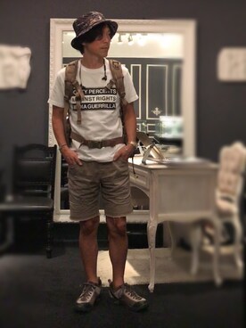 「VASQUE（バスク）のアイテム」を使った、28starshipさん（メンズ・168cm）の夏コーディネート