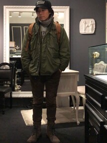 BUTTERO(ブッテロ) B2964 スエードZIPレースアップブーツを使っ