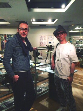 「Sacai（サカイ）のアイテム（Tシャツ/カットソー、ホワイト系）」を使った、福さん（メンズ・172cm）の夏コーディネート