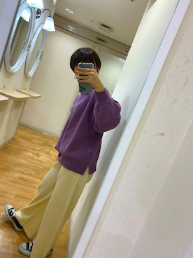 「CONVERSE（コンバース）の【CONVERSE】コンバース　NEXTAR(ネクスター) 110HI(NXHI)（スニーカー）」を使った、ちあきさん（レディース・154cm）の冬コーディネート