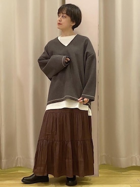 ちあきさん（レディース・154cm）の冬コーディネート