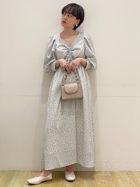 「アイテム（ハンドバッグ）」を使った、ちあきさん（レディース・154cm）の春コーディネート