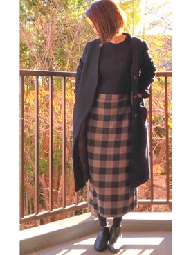 つき*☻さん（レディース・163cm）の冬コーディネート