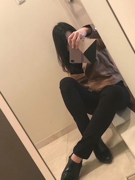 「JEANASIS（ジーナシス）のアイテム（ブーティ）」を使った、ゆうさん（レディース・161cm）の秋コーディネート