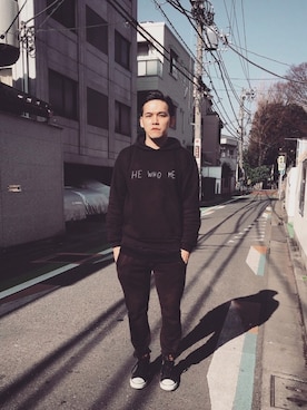 「SASQUATCHfabrix.（サスクワァッチファブリックス）のアイテム」を使った、RYAN Zさん（メンズ・176cm）の冬コーディネート