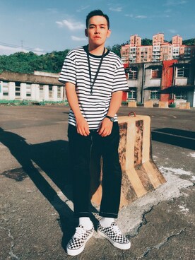 「PORTER（ポーター）のアイテム（アクセサリー）」を使った、RYAN Zさん（メンズ・176cm）の秋コーディネート