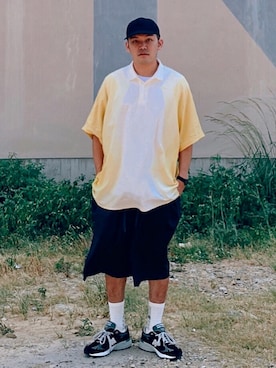 「new balance 993」｜RYAN Zさん（メンズ・176cm）の夏コーディネート