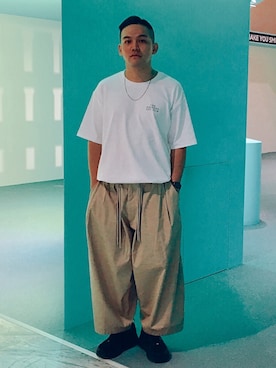 「sillage」｜「アイテム（アクセサリー）」を使った、RYAN Zさん（メンズ・176cm）の秋コーディネート